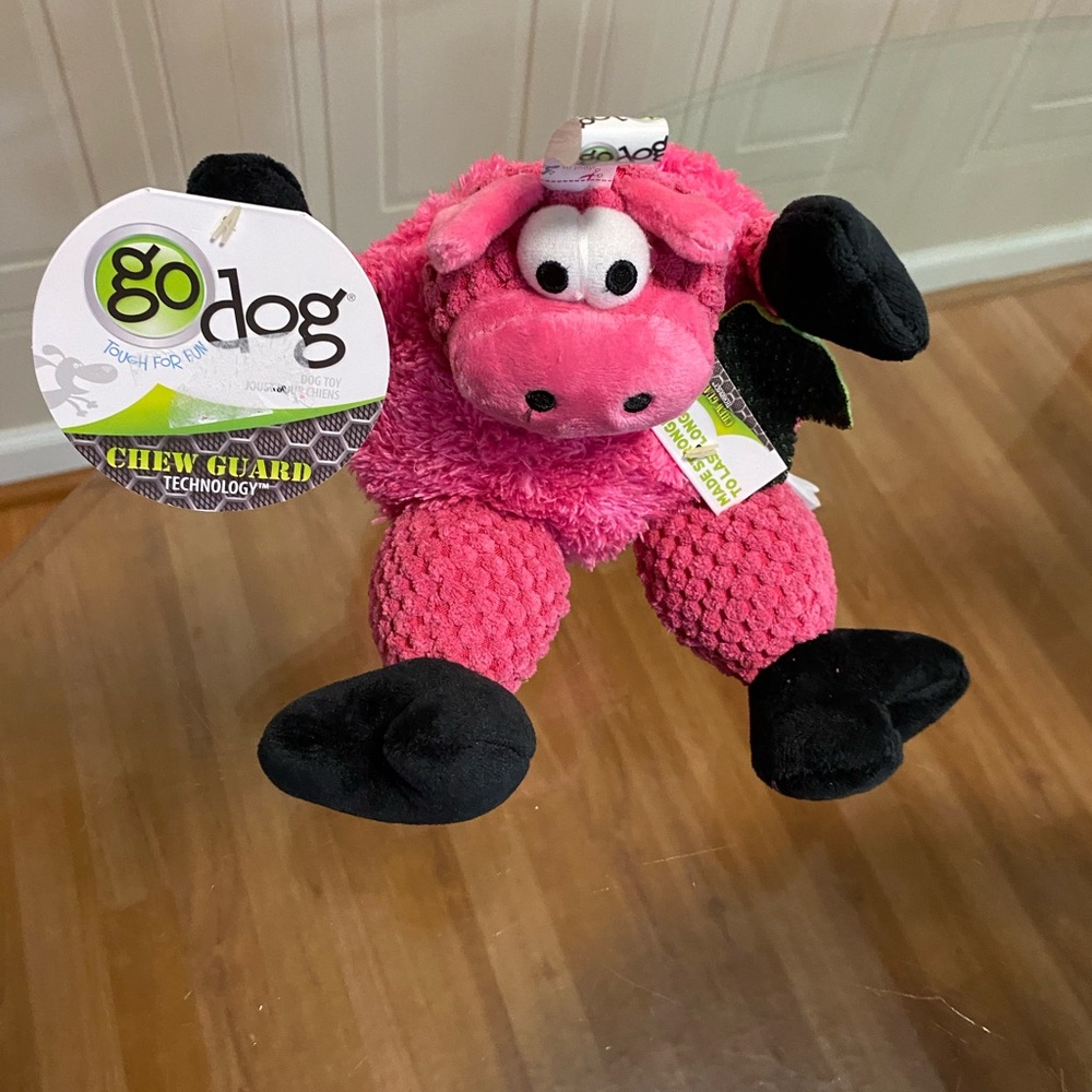 - - Brand New GoDog Toy With Squeaker 7”
